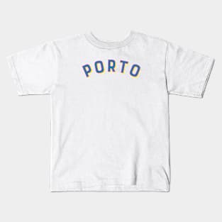 Porto Portugal Vintage Arched Type Kids T-Shirt